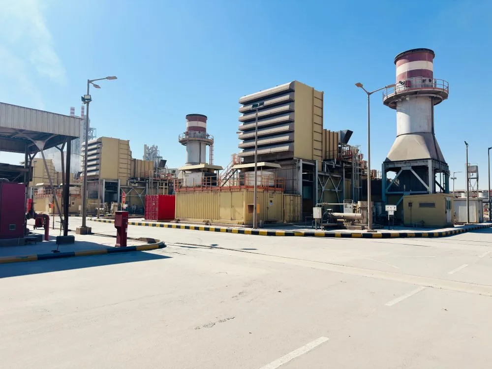 Industrial power plant with generators for data center backup power