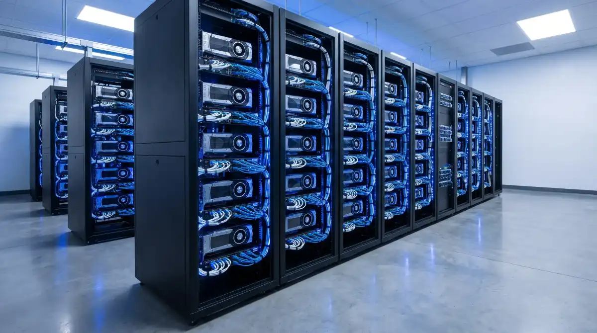 GPU server infrastructure in a modern data center for multi-tenant AI workloads