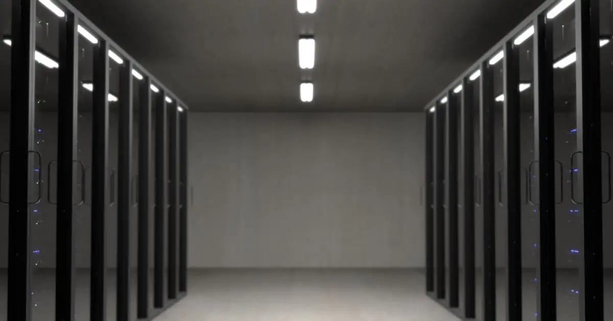 Bitcoin mining facility in the UAE with rows of ASIC miners